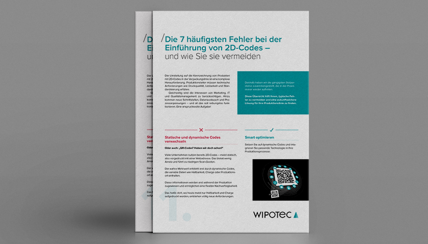 Die 7 häufigsten Fehler bei der Einführung von 2D-Codes Die 7 häufigsten Fehler bei der Einführung von 2D-Codes