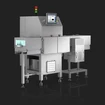 Checkweigher and X-ray inspection a space saving unit X-ray inspection and checkweigher in one unit: SC-W left view