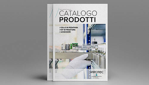 Catalogo prodotti: Celle di pesatura, kit di pesatura, accessori, software