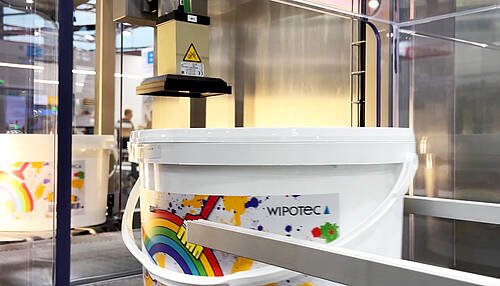 Qualitätssicherung für Farb- und andere Eimer Smart Vision Inspection