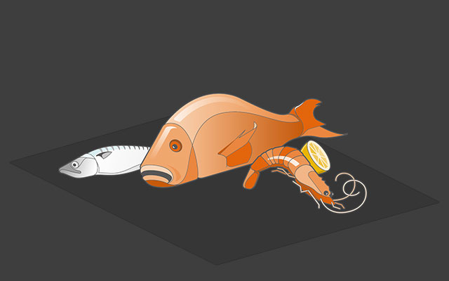 Produktinspektion von Fisch und Meeresfrüchten Produktinspektion von Fisch und Meeresfrüchten